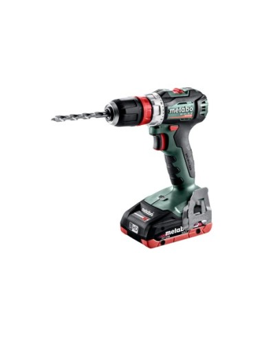 TALADRO ATORNILLADOR + 2 BATERIAS 18V + CARGADOR + MALETIN METABO 602327800 BS 18 L BL Q