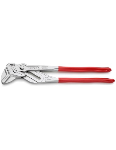 Tenaza llave XL alicate y llave en una sola herramienta recubiertos de plástico cromado 400 mm KNIPEX 86 03 400