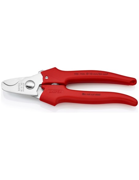 Tijeras cortacables mangos con revestimiento de plástico con revestimiento de plástico 165 mm KNIPEX 95 05 165