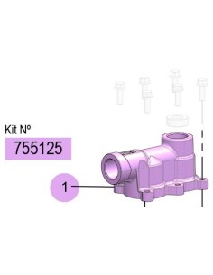 KIT COLECTOR SALIDA DP-200 METÁLICA