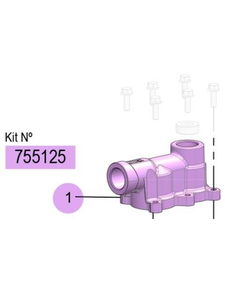 KIT COLECTOR SALIDA DP-200 METÁLICA