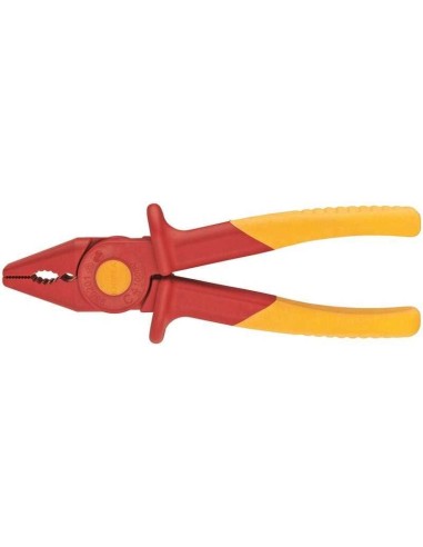 Alicate de presión de plástico aislante con zona de plástico blando para un agarre seguro plástico 180 mm KNIPEX 98 62 01
