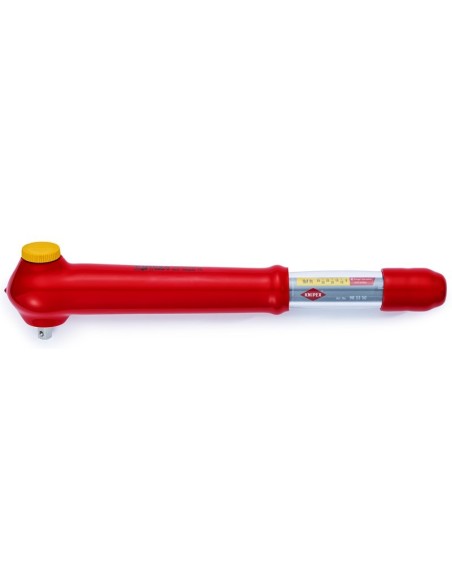 Llave dinamométrica con cuadradillo externo, reversible 385 mm (cartulina autoservicio/blíster) KNIPEX 98 33 50