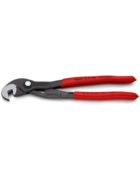 Llave múltiple ajustable recubiertos de plástico antideslizante gris atramentado 250 mm KNIPEX 87 41 250