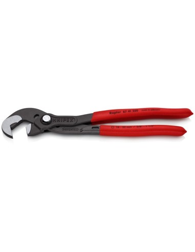 Llave múltiple ajustable recubiertos de plástico antideslizante gris atramentado 250 mm KNIPEX 87 41 250