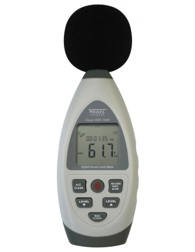 Medidor del nivel de sonido electrónico digital