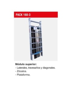 PACK-160-3 | Módulo superior para andamio RAPIDO 160