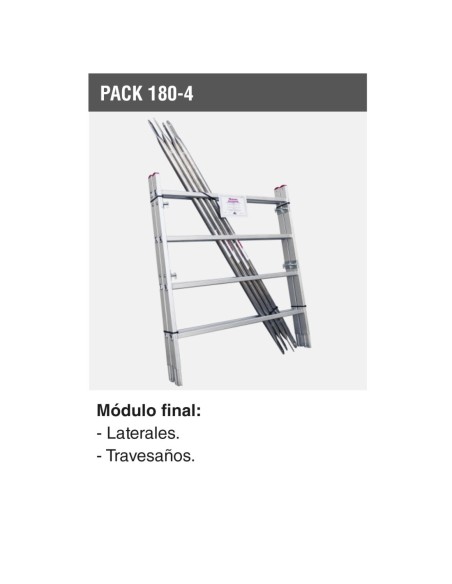 PACK-180-4 | Módulo final para andamio RAPIDO 180