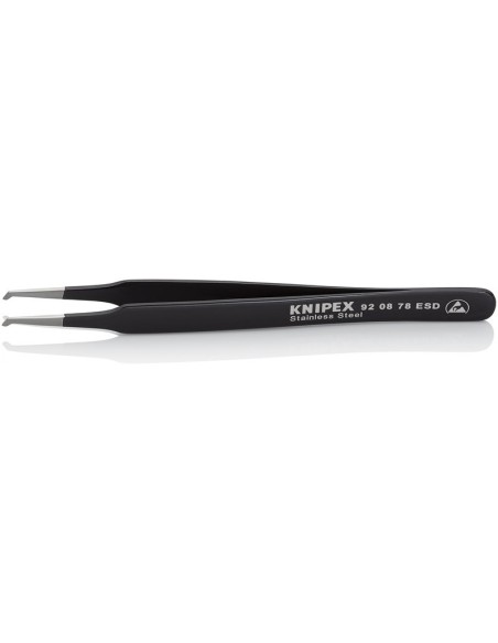 Pinzas de precisión SMD 118 mm KNIPEX 92 08 78 ESD