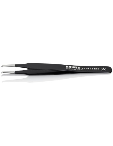 Pinzas de precisión SMD 118 mm KNIPEX 92 08 78 ESD