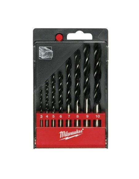 MILWAUKEE 4932352465 Juegos de brocas de 3 puntas DIN 7487 E
