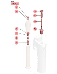 KIT CONJUNTO VÁLVULA PG77/PGC77