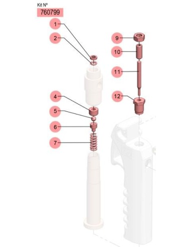 KIT CONJUNTO VÁLVULA PG77/PGC77