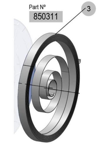 850311, RESORTE ENR.MONOBRAZO HD 15m