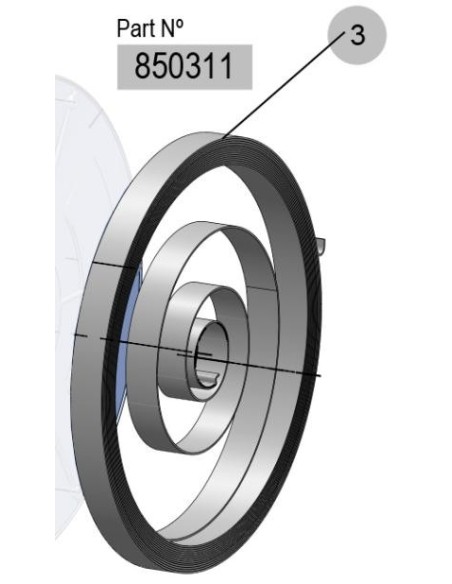 850311, RESORTE ENR.MONOBRAZO HD 15m