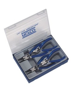 ALYCO 101220 Juego de 4 alicates para arandelas 180 mm