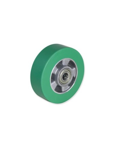 AE - Núcleo de Aluminio color gris - Banda de Poliuretano el˜tisco (Elasthane) color verde | 16-40/45 160 AEB5