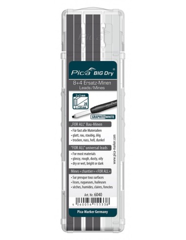 Minas universales FOR ALL grafito + blanco - Pica BIG Dry