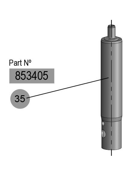 VÁSTAGO MOTOR Ø45mm (PM45-6,1/PM60-12,1)