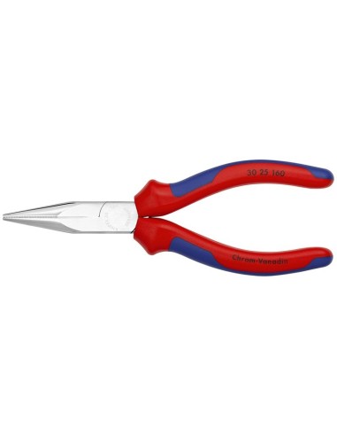 Alicate de boca larga con fundas multicomponentes cromado 160 mm KNIPEX 30 25 160