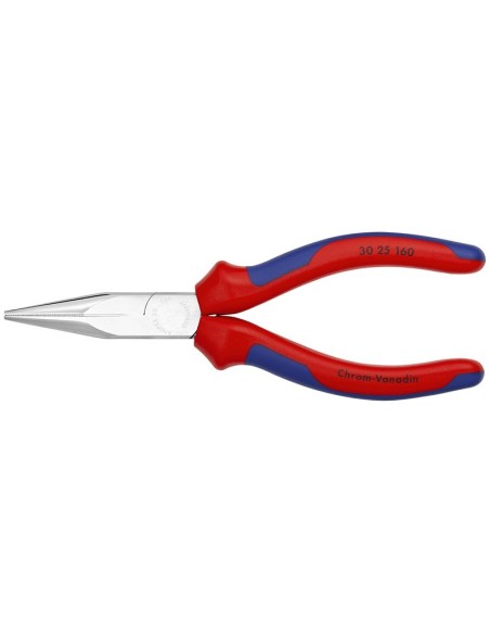 Alicate de boca larga con fundas multicomponentes cromado 160 mm KNIPEX 30 25 160