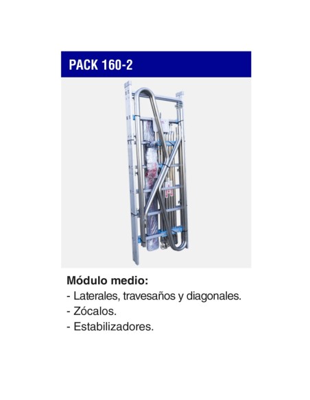 PACK-160-2 | Módulo medio para andamio RAPIDO 160