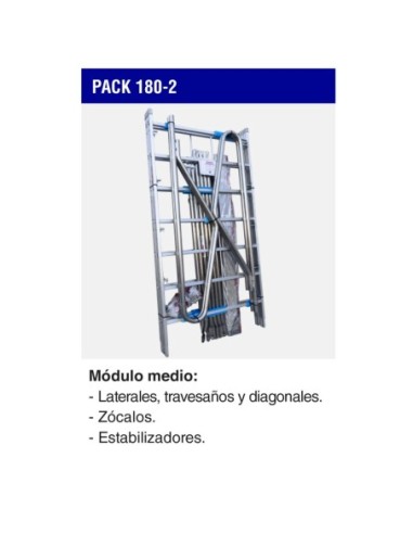 PACK-180-2 | Módulo medio para andamio RAPIDO 180