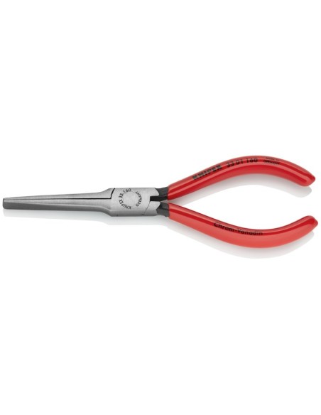 Alicate de boca plana y ancha recubiertos de plástico negro atramentado 160 mm KNIPEX 33 01 160