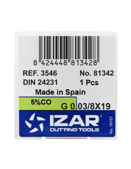 REF. 3546 COJINETE MANO HSS Co DIN24231 (GAS-BSP)