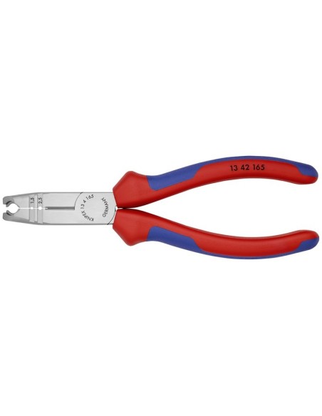 Pelacables multifuncional con fundas multicomponentes negro atramentado 165 mm (cartulina autoservicio/blíster) KNIPEX 13 42 16