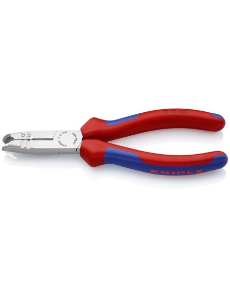 Pelacables multifuncional con fundas multicomponentes negro atramentado 165 mm (cartulina autoservicio/blíster) KNIPEX 13 42 16