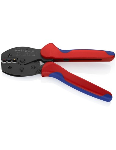 PreciForce Alicate para crimpar terminales con fundas multicomponentes bruñido 220 mm (cartulina autoservicio/blíster) KNIPEX