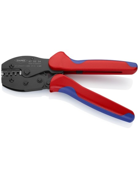 PreciForce Alicate para crimpar terminales con fundas multicomponentes bruñido 220 mm KNIPEX 97 52 34