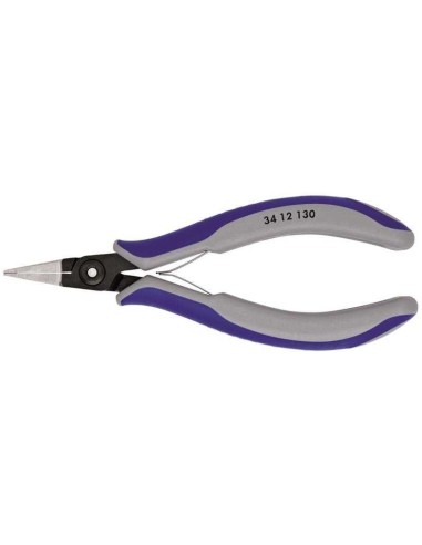 Alicate de precisión de montaje para electrónica con fundas multicomponentes bruñido 135 mm KNIPEX 34 12 130