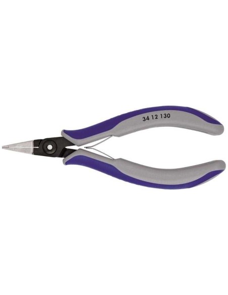 Alicate de precisión de montaje para electrónica con fundas multicomponentes bruñido 135 mm KNIPEX 34 12 130