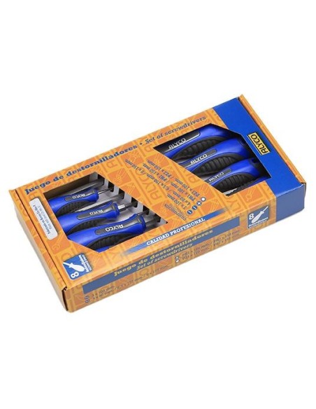ALYCO 119055 Juego de 8 destornilladores en caja carton