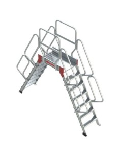 SP60 | Escalera puente de aluminio con plataforma | Inclinación 60