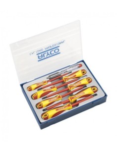 ALYCO 119335 Juego de destornilladores aislados 8 pzs