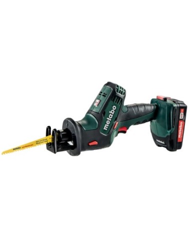 Sierra de sable + 2 baterías 18V de litio + Cargador ASC 55 + Maletín METABO 602266500 SSE 18 LTX Compact l