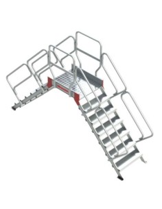 SP45 | Escalera puente con plataforma | Inclinación 45
