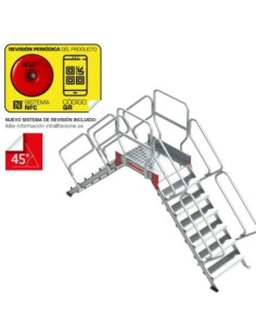 SP45 | Escalera puente con plataforma | Inclinación 45 2
