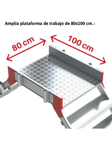 SP45 | Escalera puente con plataforma | Inclinación 45