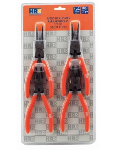 ALYCO 170582 Juego de 4 alicates para arandelas 180 mm