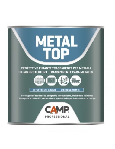 Protector transparente para metales a base de resinas METAL TOP
