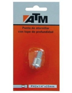 Puntas de atornillar con tope de profundidad en blister individual 2