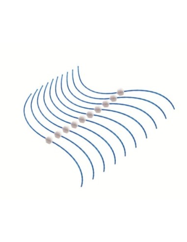 A6489-XJ - Paquete de 10 hilos 30cm HDL de 2,4mm trenzados y muy resistentes