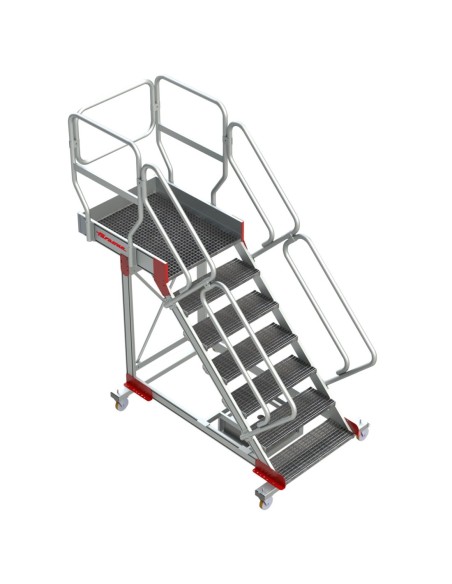 SB-T | Escalera con plataforma y cuatro ruedas | TRAMEX