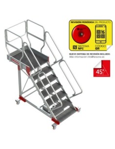 SB-T | Escalera con plataforma y cuatro ruedas | TRAMEX 2