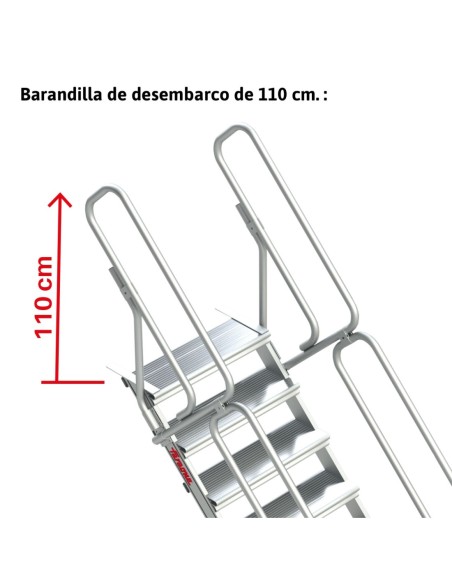 SG45 | Escalera para entreplantas y altillos| Inclinación 45