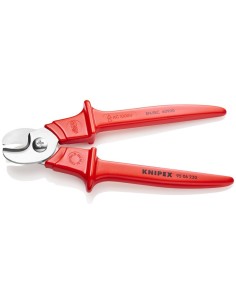 Tijeras cortacables mangos con revestimiento de plástico aislados, con revestimiento de plástico, según norma VDE 230 mm KNIPEX 2